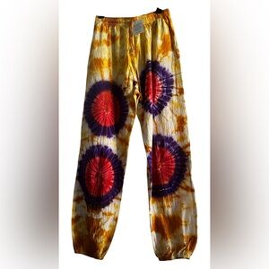 Boho Handmade Boho Joggers Tie Dye NWT OS